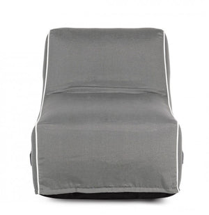 Chaise Longue Gonfiabile Poliestere Grigio Moderna da Interno - DIVA Colore: Grigio