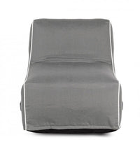 Chaise Longue Gonfiabile Poliestere Grigio Moderna da Interno - DIVA Colore: Grigio