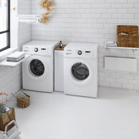 Tavolo Pieghevole a Muro Salvaspazio Multiuso in MDF Bianco 80x40cm