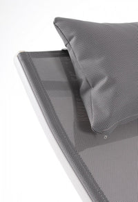 Chaise Longue Alluminio Grigio Moderna da Esterno - SOLIDITY Colore: Grigio