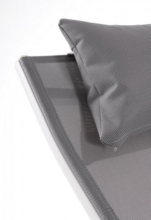 Chaise Longue Alluminio Grigio Moderna da Esterno - SOLIDITY Colore: Grigio