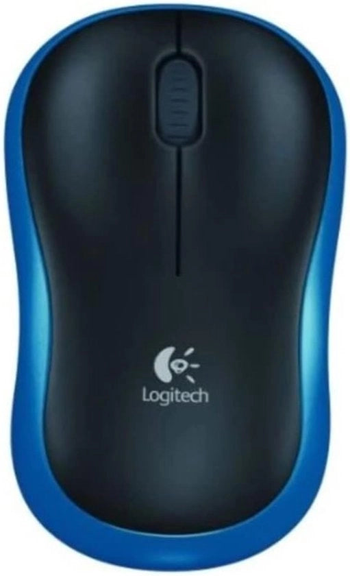 Mouse wireless, 2,4 GHz con ricevitore USB-Mini, Durata batteria di 12 mesi, 1000 DPI tracciamento ottico, Bifocale, Compatibile con PC, Mac, Laptop - Blu