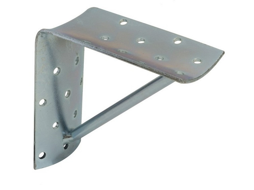 piastra angolare per pali tondi con rinforzo  mm.100x100x50 cod:ferx.vit45406