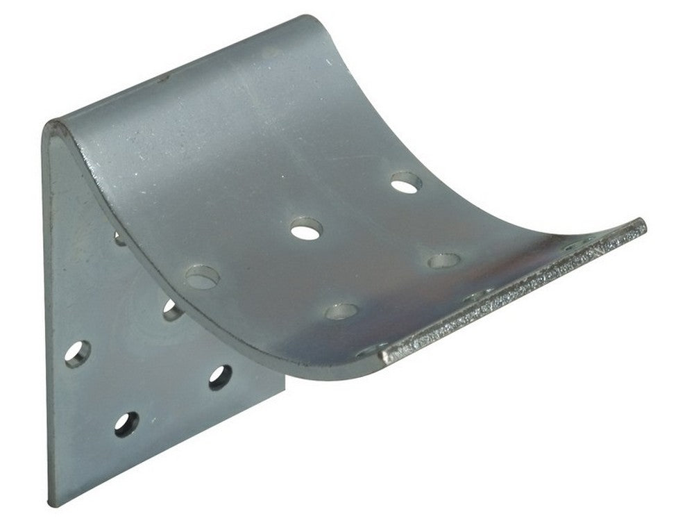 piastra per pali tondi lato piano  mm.80x80x50 cod:ferx.vit45411