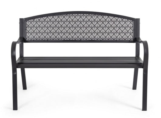 Panca da Giardino Acciaio Bianco Moderna da Esterno - LUXURIA Colore: Antracite