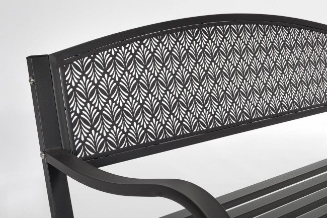 Panca da Giardino Acciaio Bianco Moderna da Esterno - LUXURIA Colore: Antracite