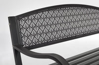 Panca da Giardino Acciaio Bianco Moderna da Esterno - LUXURIA Colore: Antracite