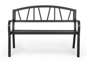 Panca da Giardino Acciaio Antracite Moderno da Esterno - ELEGANCE Colore: Antracite