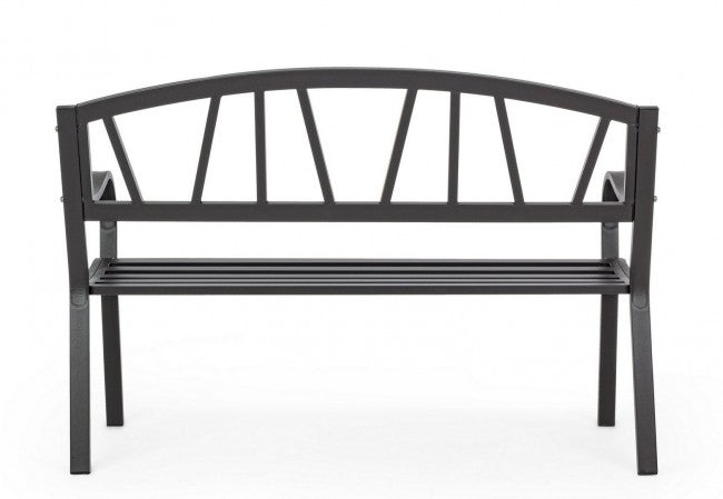 Panca da Giardino Acciaio Antracite Moderno da Esterno - ELEGANCE Colore: Antracite