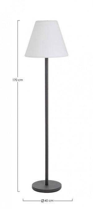 Piantana Acciaio Bianco Moderna da Esterno H150 - SOLARIS LAMP