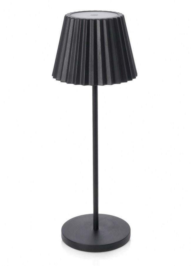 Lampada Tavolo Acciaio Bianco Moderna da Esterno - VULCAN Colore: Nero