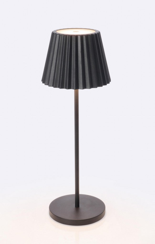 Lampada Tavolo Acciaio Bianco Moderna da Esterno - VULCAN Colore: Nero