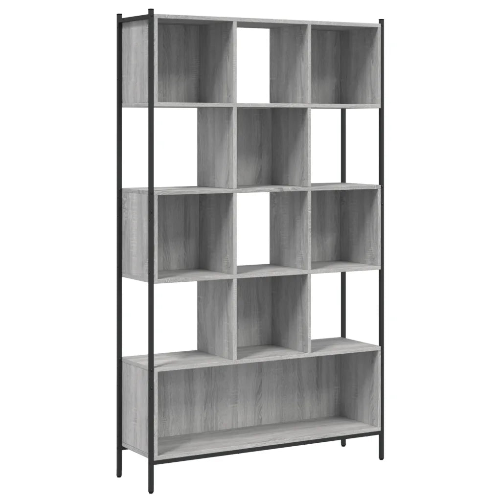Libreria Grigio Sonoma 102x28x172 cm in Legno Multistrato 3213660