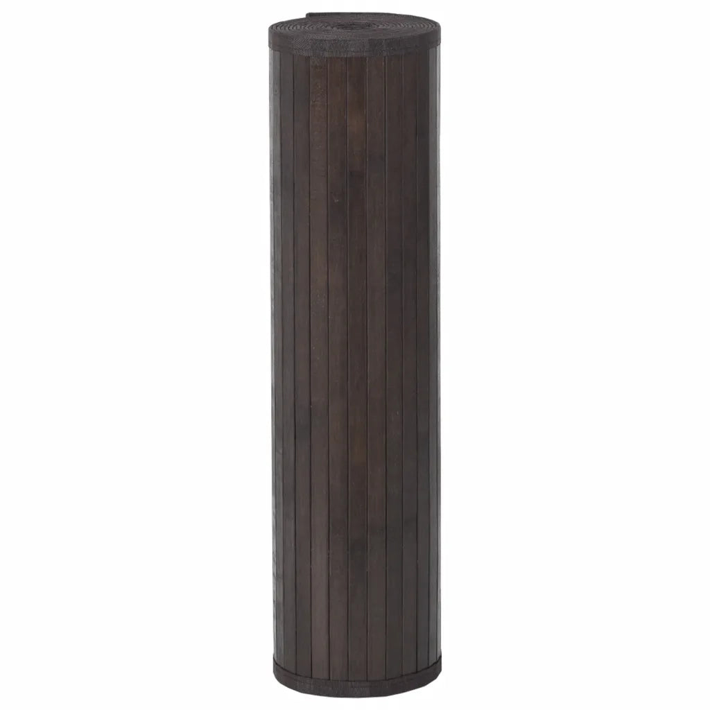 Tappeto Rettangolare Marrone Scuro 80x500 cm in BambÃ¹