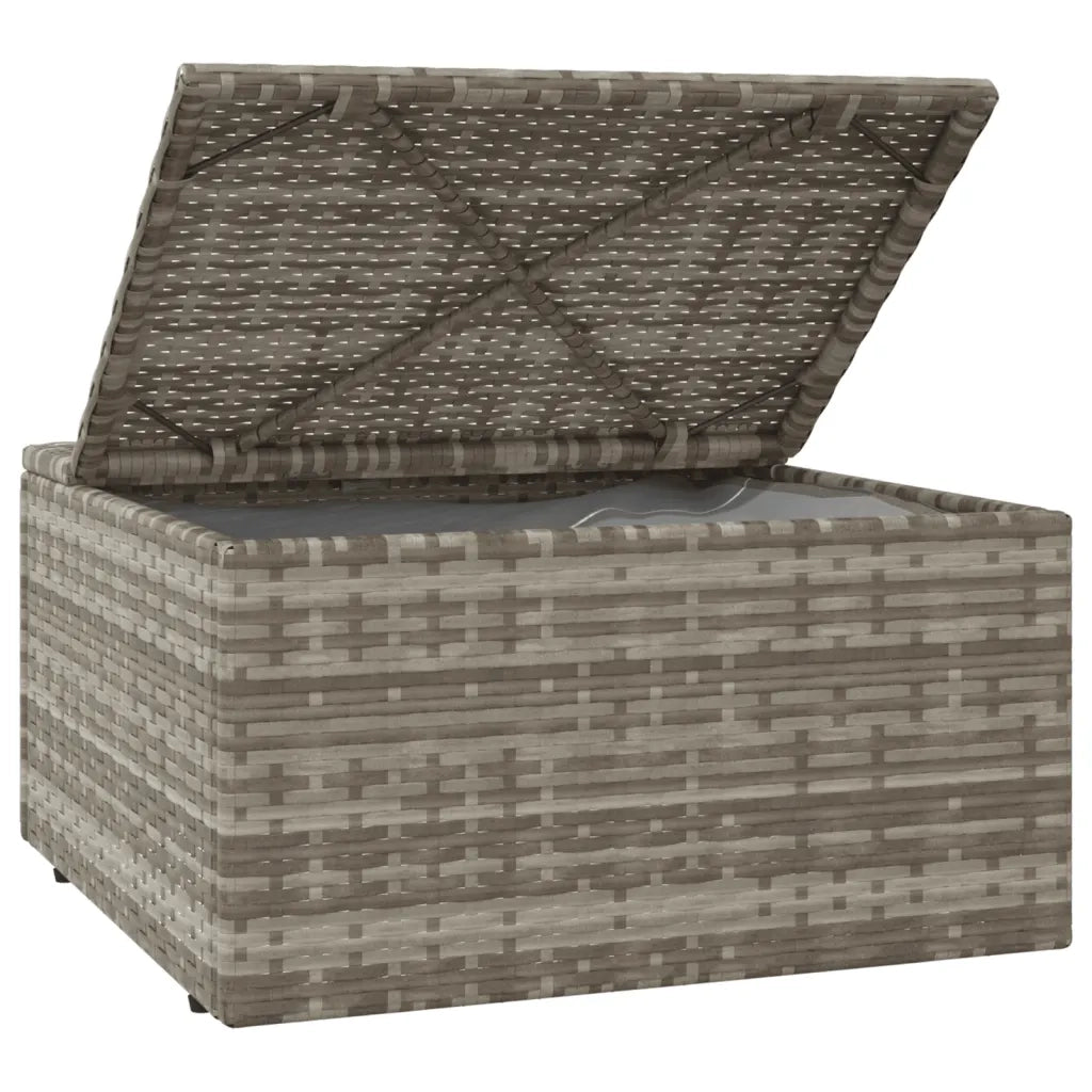 Set Divani da Giardino 3 pz | Set Salotto da Giardino con Cuscini in Polyrattan Grigio