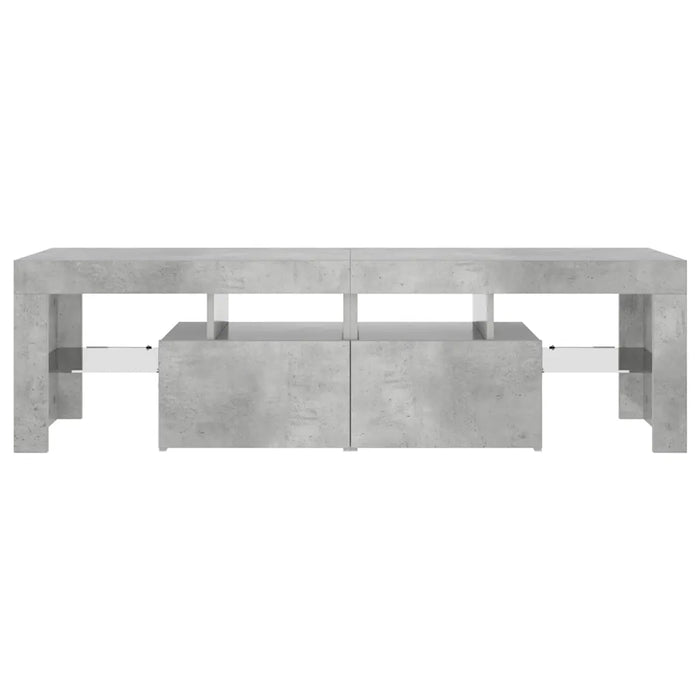 Mobile Porta TV con Luci LED Grigio Cemento 140x36,5x40 cm cod mxl 14209