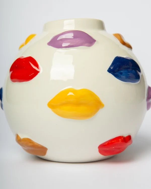 Mouth Multicolor 12 cm  Vaso per Fiori in Ceramica