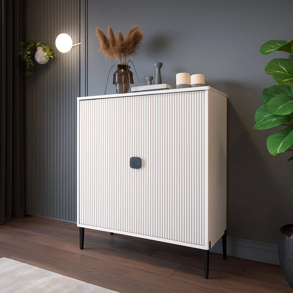Madia Wallis, Credenza Cassetti, 104x40x129h cm Beige