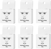 Set di fili per depilazione delle sopracciglia - 10m - 6 pezzi - pigmento ipoallergenico - filo per tatuaggio - trattamento estetico - marcature precise - filo per sopracciglia