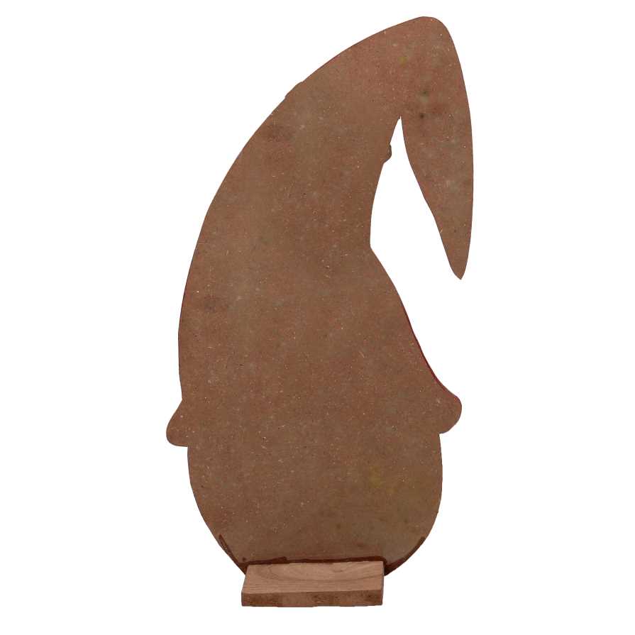 Gnomo legno ragazza rosso cm 18,5x7,5xh30