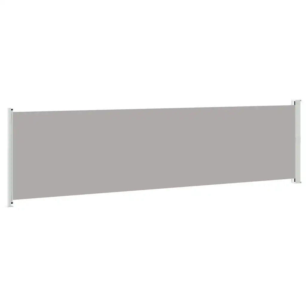 Tenda Laterale Retrattile per Patio 614x160 cm Grigia 313379