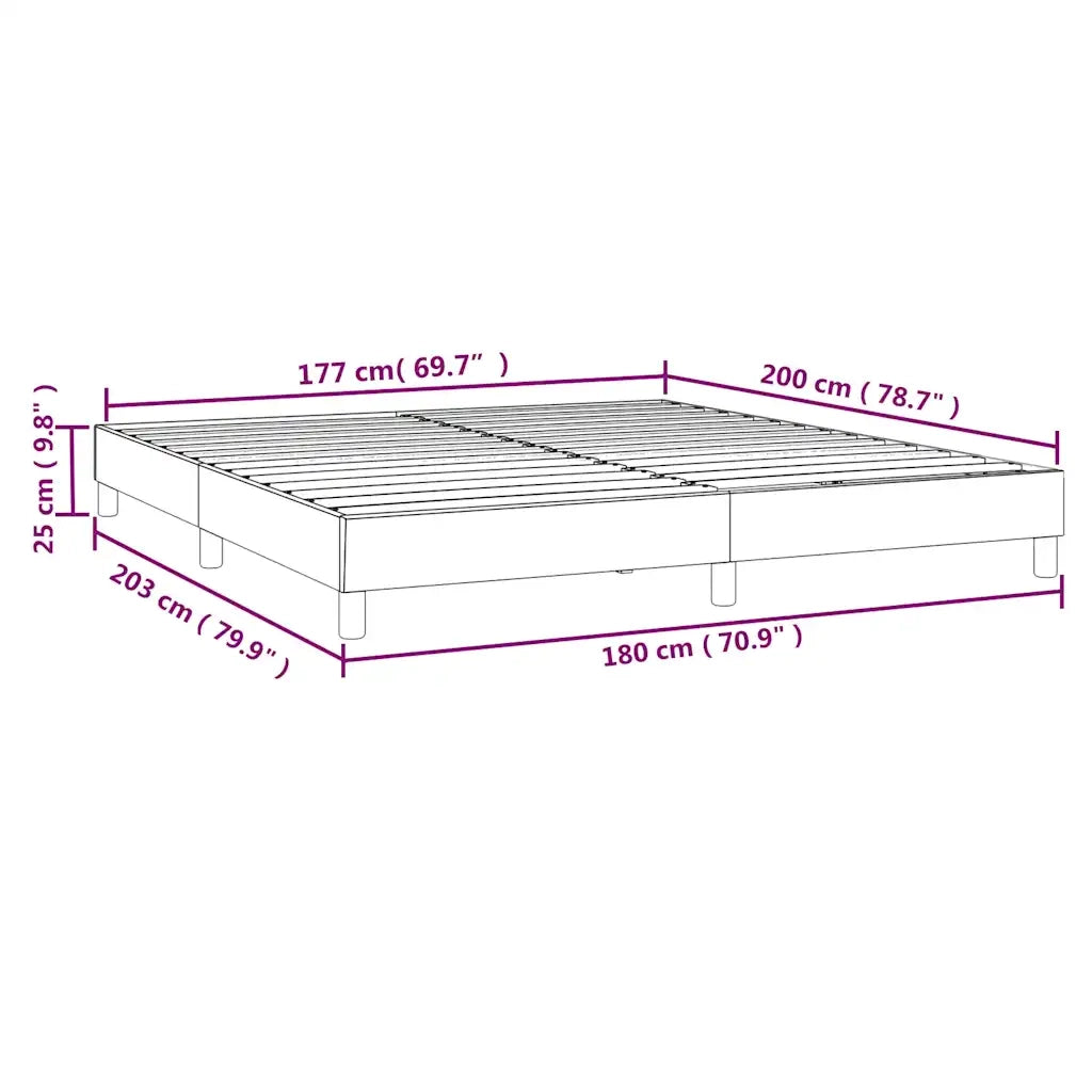 Giroletto a Molle Blu Scuro 180x200 cm in Velluto cod mxl 44354