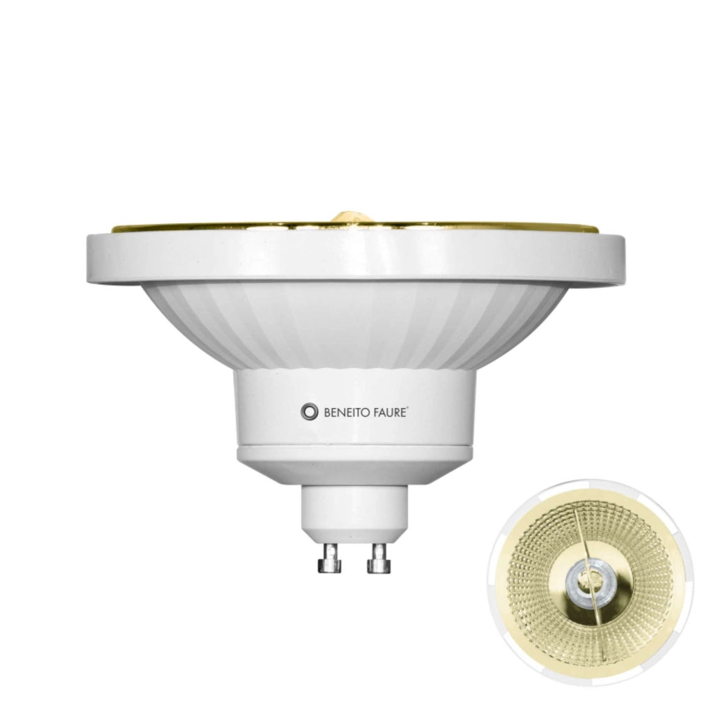 Nitro Lampadina LED Dicroica Retrofit GU10 15W 45° 2700K Bianca, Illuminazione professionale ad alta efficienza energetica per ambienti interni IP40