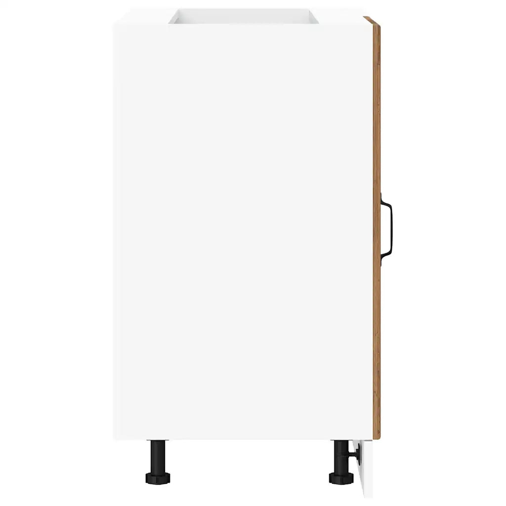 Mobile da cucina pratico Kalmar finitura legno anticato 86 x 46 x 81,5 cm spazio ottimizzato piedini regolabili legno composito finitura legno anticato 02_0050520