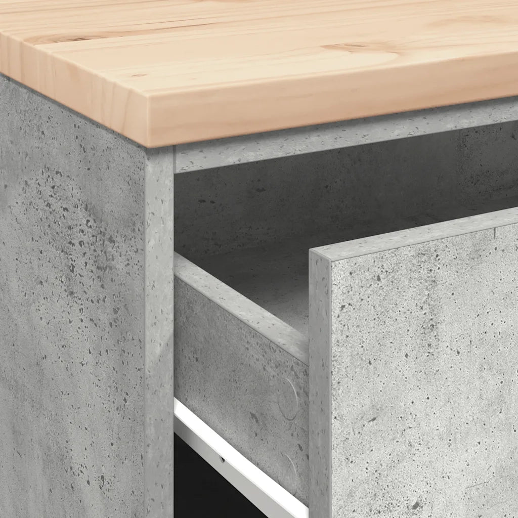 Armadietto da Garage Grigio cemento 60x51x85 cm CFW1112489