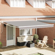 Tettuccio Elettrico Retrattile Grigio chiaro 400 × 300 cm 3330648