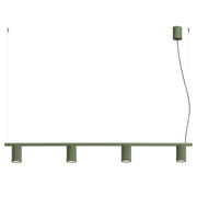 Lampadario KARBON 4 verde oliva