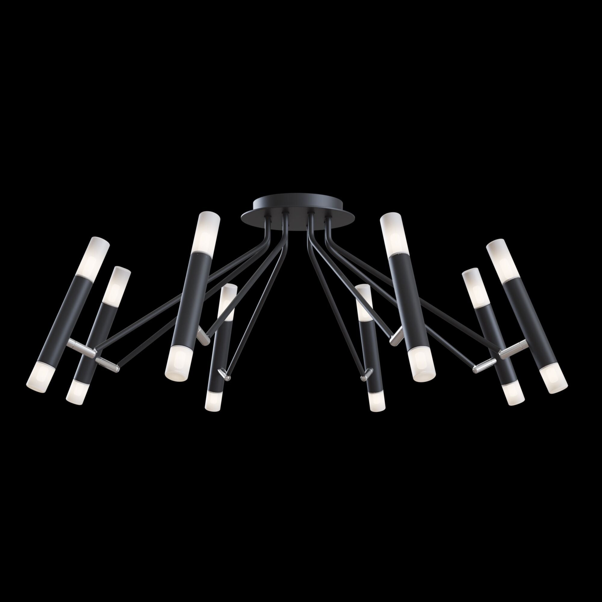 Plafoniera Modern in Metallo Vigo Nero