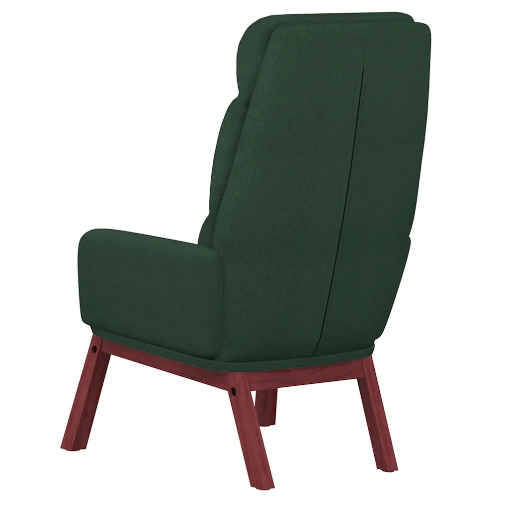 Sedia Relax Verde Scuro in Tessuto 341164