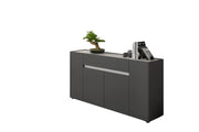 Madia Cirimido, Credenza un Cassetto, 170x40x85h cm Nero Antracite