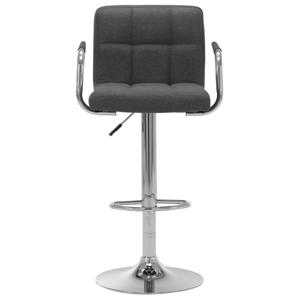 Sedie da Bar 2 pz Grigio Scuro in Tessuto cod mxl 58320