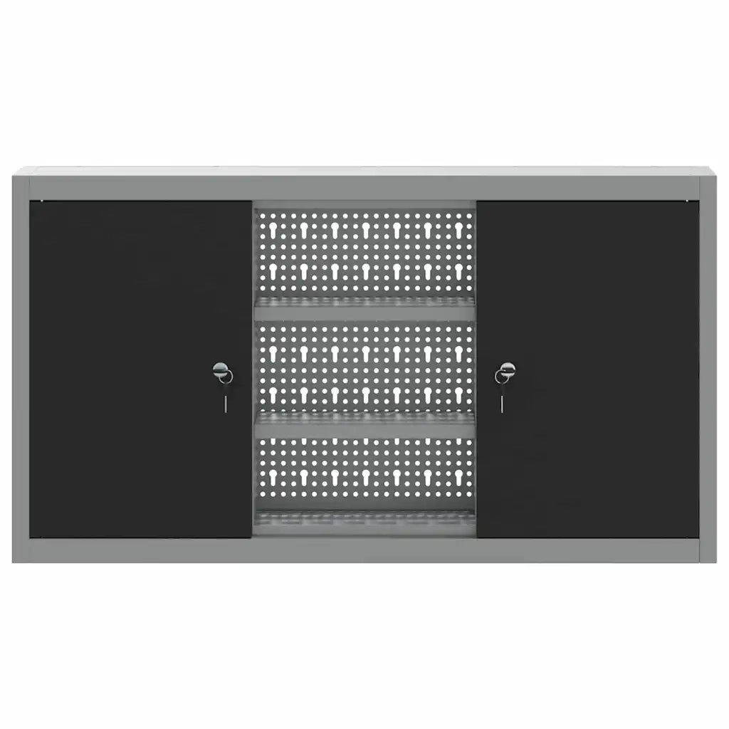 Mobile per attrezzi con blocco Nero e Grigio 100 x 20 x 55 cm CFW9989899