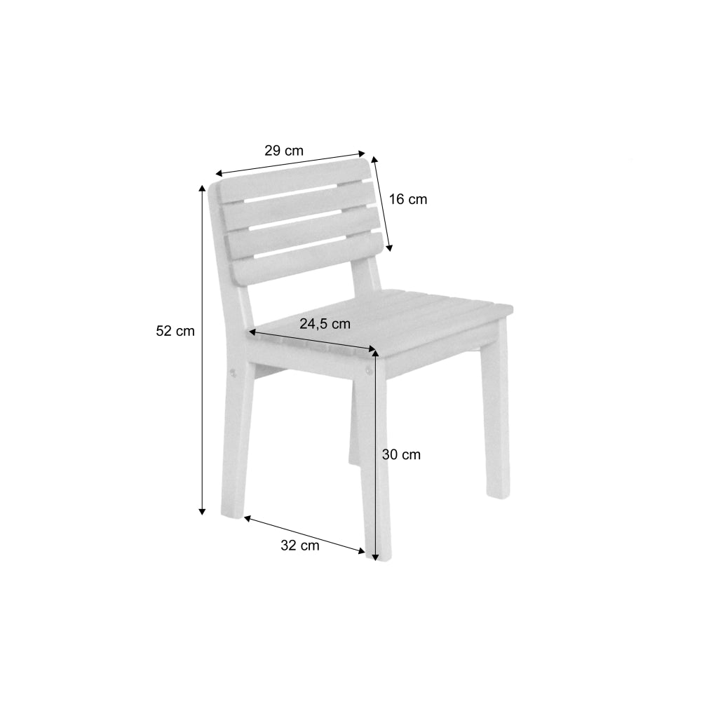 Set di 2 sedie in legno per bambini, da interno/esterno, verde grigio