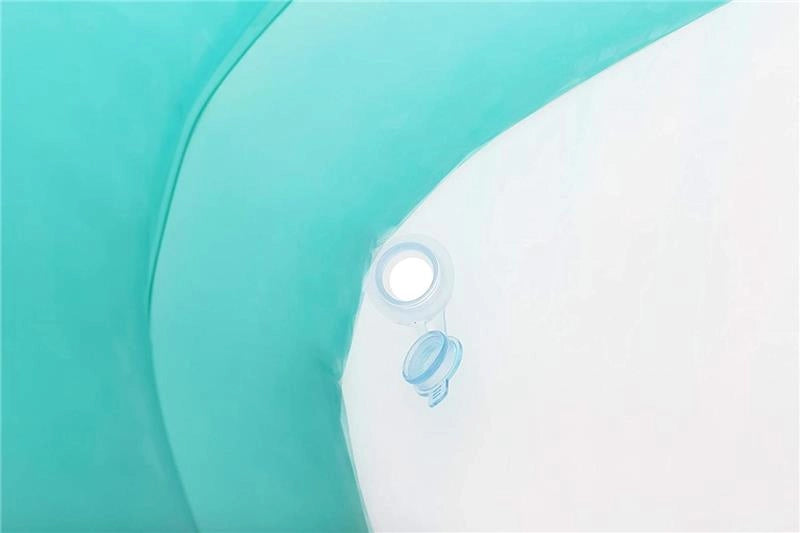 BESTWAY PISCINA GONFIABILE RETTANGOLARE FAMILY CON TOPPA PER RIPARAZIONE 201X150X51 CM