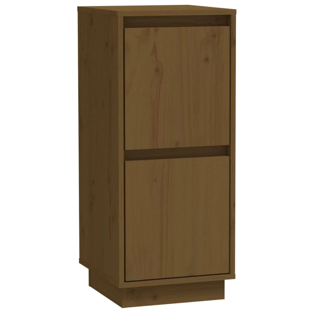 Buffet credenza cassettiera armadio mobile contenitore organizer per cucina soggiorno salotti set da 2 31,5 x 34 x 75 cm legno di pino massiccio marrone 02_0036883