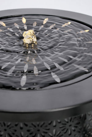 Fontana da Giardino Acciaio Nero Moderna da Esterno - ZENITH