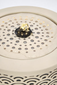 Fontana da Giardino Beige Stile Moderno con Led - BLOSSOM