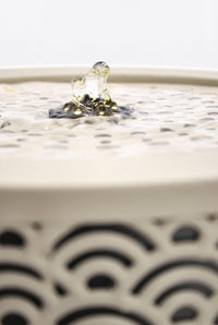 Fontana da Giardino Acciaio Beige Moderna da Esterno - BLOSSOM