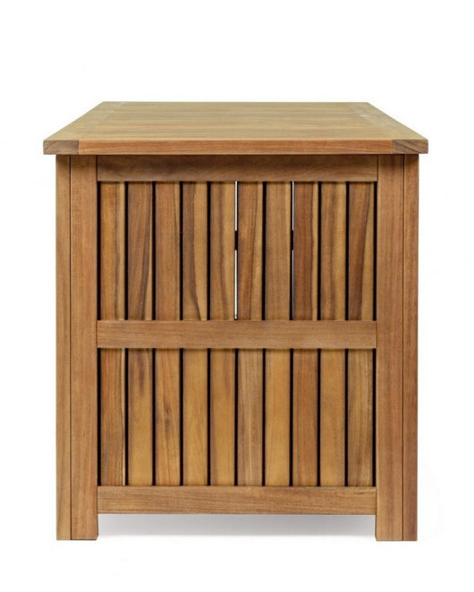 Baule Porta Cuscini Legno Marrone Rustico da Esterno - SERENITY
