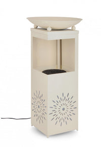 Fontana da Giardino Acciaio Marrone Stile Rustico da Esterno - SNOWFLAKE Colore: Beige
