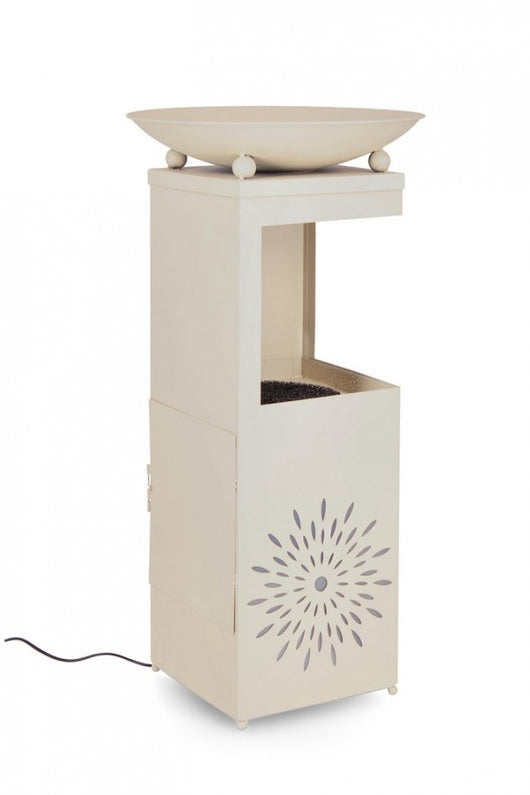 Fontana da Giardino Acciaio Marrone Stile Rustico da Esterno - SNOWFLAKE Colore: Beige