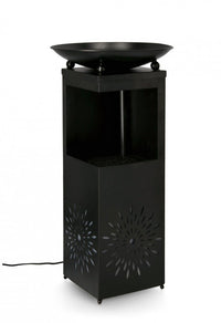 Fontana da Giardino Acciaio Marrone Stile Rustico da Esterno - SNOWFLAKE Colore: Nero