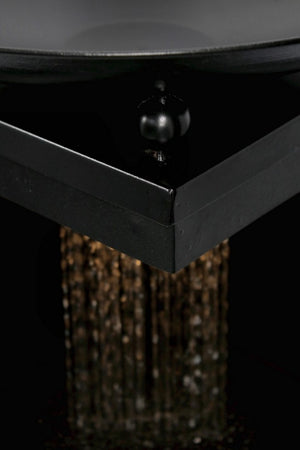 Fontana da Giardino Acciaio Marrone Stile Rustico da Esterno - SNOWFLAKE Colore: Nero