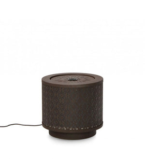 Fontana da Giardino Acciaio Nero Moderno da Esterno - ZENITH Colore: Marrone