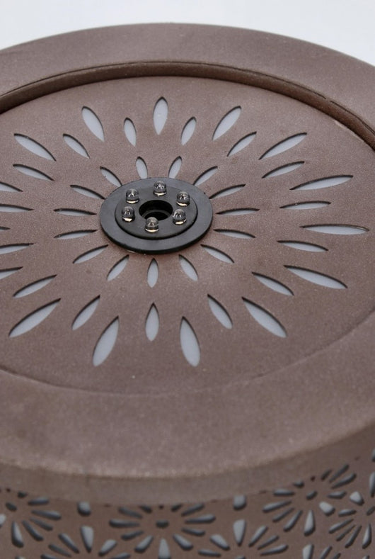 Fontana da Giardino Acciaio Nero Moderno da Esterno - ZENITH Colore: Marrone