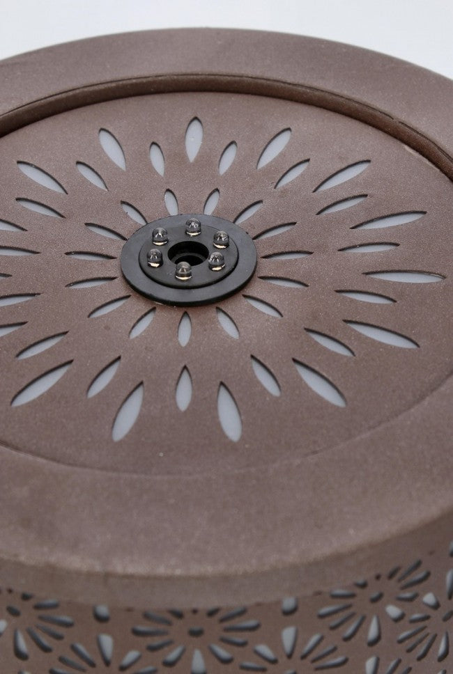 Fontana da Giardino Acciaio Nero Moderno da Esterno - ZENITH Colore: Marrone